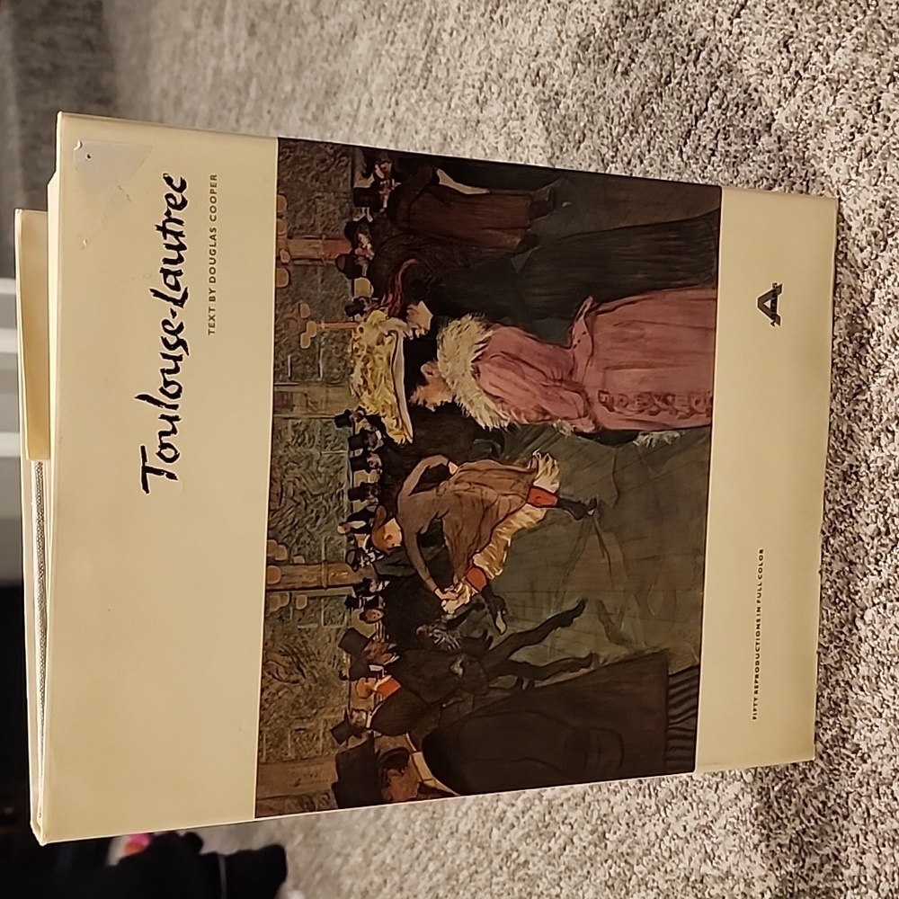Henri-De Toulouse-Lautrec art book with text by Douglas Cooper. Amazing book